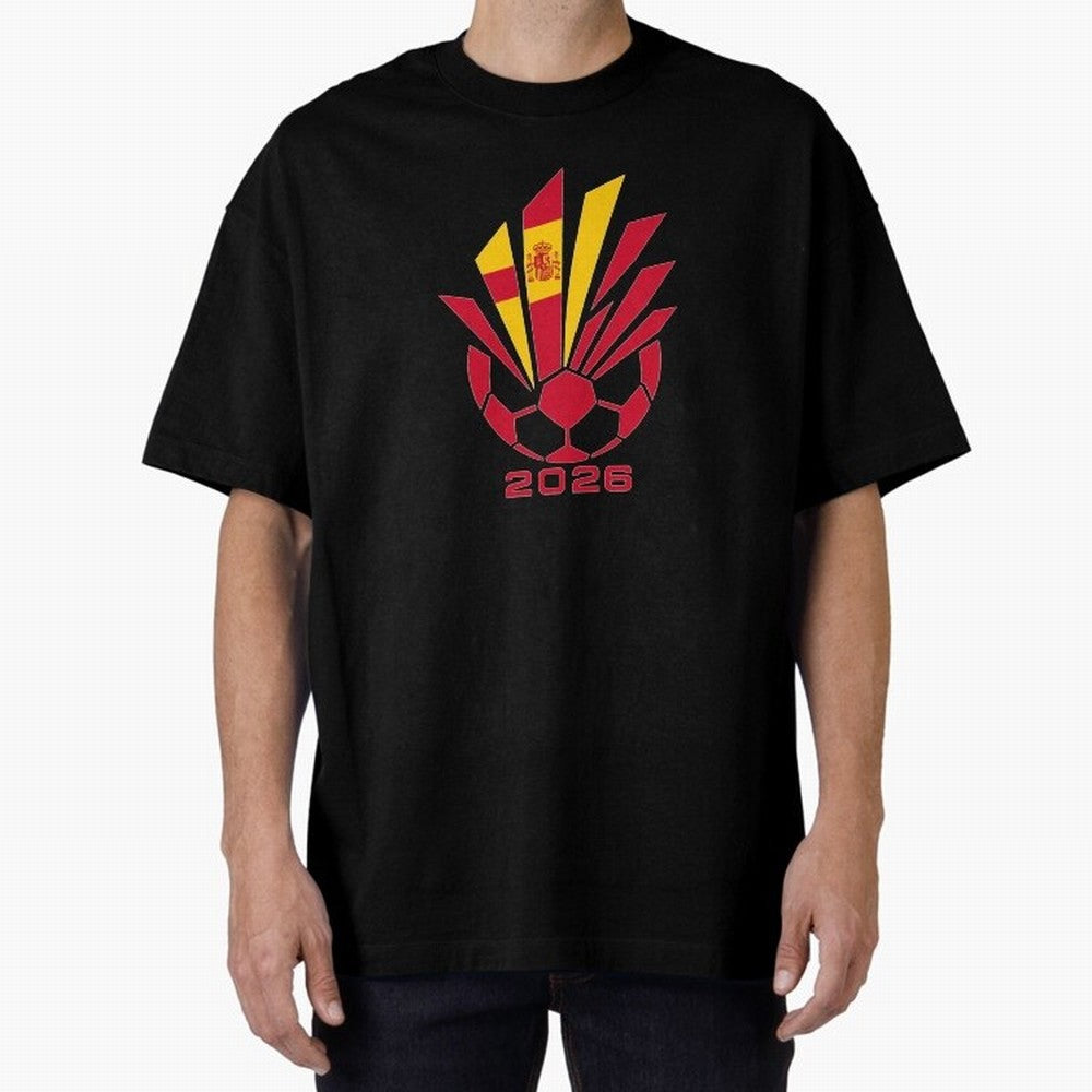 Spain Soccer 2026 Flag Burst Emblem Classic T-Shirt Celebrate FIFA World Cup 2026 Group Stage Made for CR7 and Messi, Brazil, Portugal and Argentina Energy, Goal Celebration Energy, Supporter Heritage, Football Icons and Worldwide Tournament Joy;