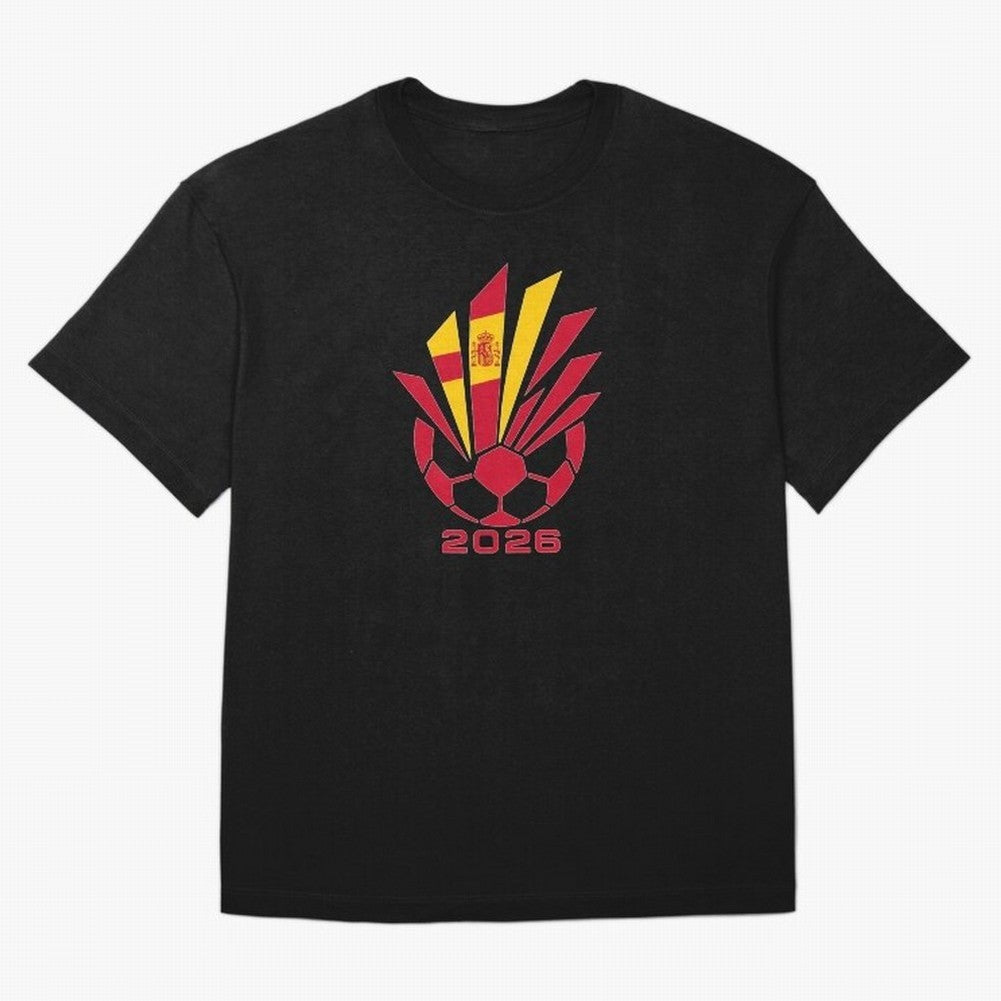 Spain Soccer 2026 Flag Burst Emblem Classic T-Shirt Celebrate FIFA World Cup 2026 Group Stage Made for CR7 and Messi, Brazil, Portugal and Argentina Energy, Goal Celebration Energy, Supporter Heritage, Football Icons and Worldwide Tournament Joy;