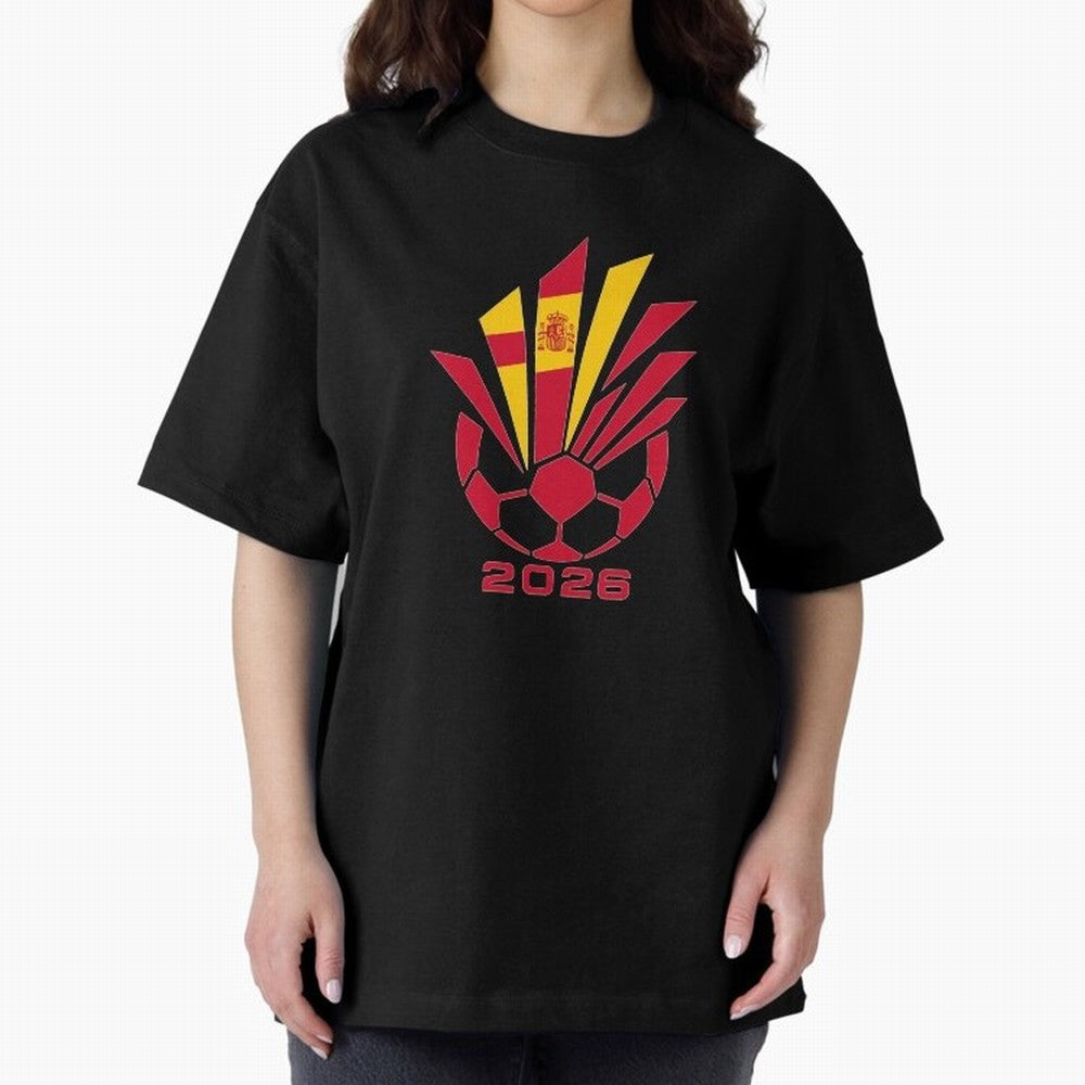 Spain Soccer 2026 Flag Burst Emblem Classic T-Shirt Celebrate FIFA World Cup 2026 Group Stage Made for CR7 and Messi, Brazil, Portugal and Argentina Energy, Goal Celebration Energy, Supporter Heritage, Football Icons and Worldwide Tournament Joy;