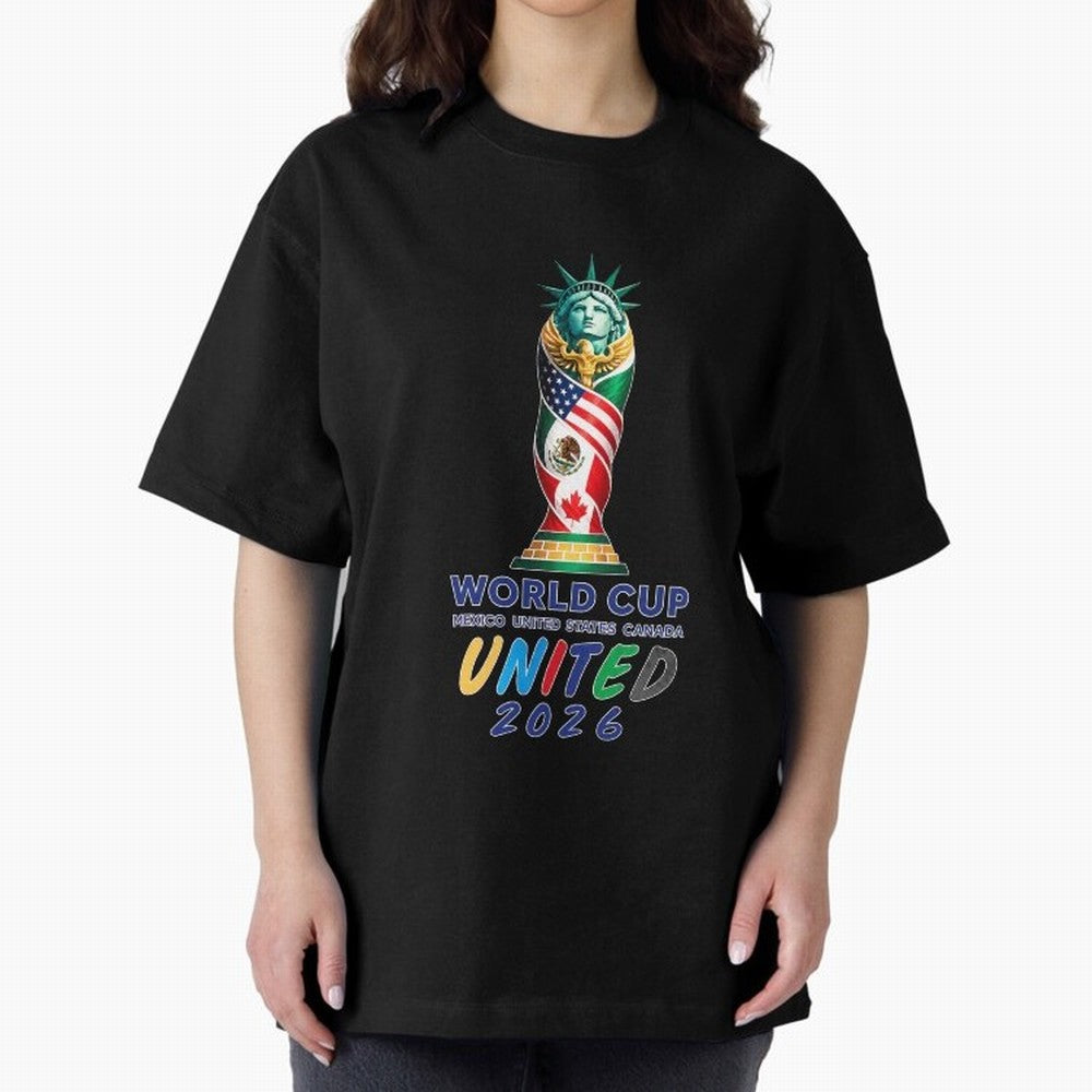 World Cup United 2026 Mexico USA Canada Soccer Design Classic T-Shirt Bring Retro Soccer Energy to Global Football Passion for FIFA World Cup 2026 Group Stage, Inspired by Mbappe, Spain and Netherlands, Soccer Culture, Superstar Moments, National