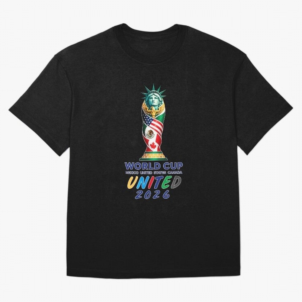 World Cup United 2026 Mexico USA Canada Soccer Design Classic T-Shirt Bring Retro Soccer Energy to Global Football Passion for FIFA World Cup 2026 Group Stage, Inspired by Mbappe, Spain and Netherlands, Soccer Culture, Superstar Moments, National
