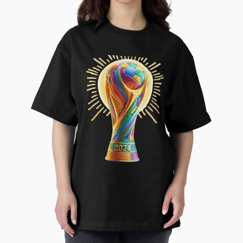 Golden Illuminating Cup Classic T-Shirt Enjoy the Biggest Football Party of FIFA World Cup 2026 USA Canada Mexico for Fans of Haaland and Mbappe and Brazil, Bringing Fan Favorite Moments, National Team Passion, Big Match Drama and Soccer History;