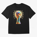Golden Illuminating Cup Classic T-Shirt Enjoy the Biggest Football Party of FIFA World Cup 2026 USA Canada Mexico for Fans of Haaland and Mbappe and Brazil, Bringing Fan Favorite Moments, National Team Passion, Big Match Drama and Soccer History;