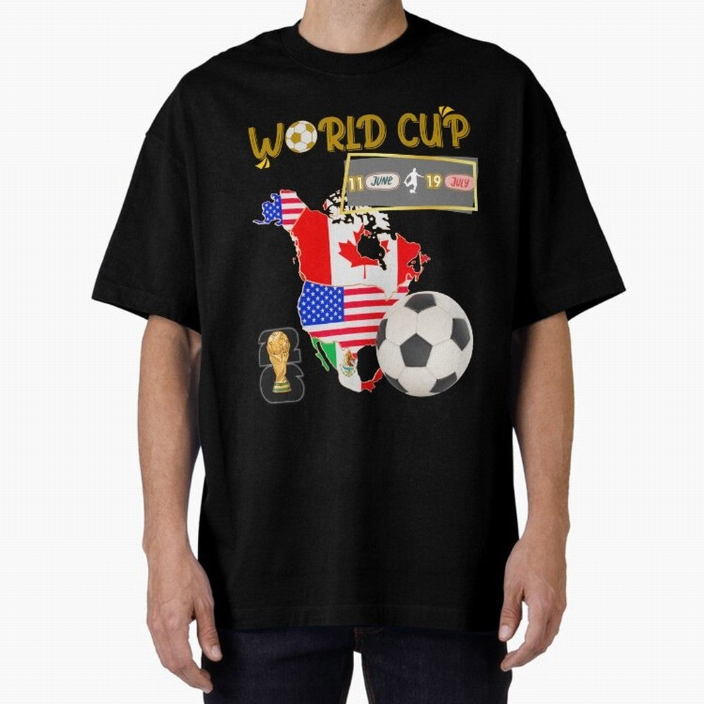World Cup 2026 North America USA Canada Mexico Soccer Fan Classic T-Shirt Experience the Global Stage of Match Day Hype around FIFA World Cup 2026, Neymar, Haaland and Cristiano Ronaldo, Spain and Netherlands, Global Supporter Spirit, Legendary