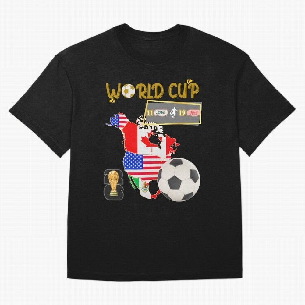 World Cup 2026 North America USA Canada Mexico Soccer Fan Classic T-Shirt Experience the Global Stage of Match Day Hype around FIFA World Cup 2026, Neymar, Haaland and Cristiano Ronaldo, Spain and Netherlands, Global Supporter Spirit, Legendary