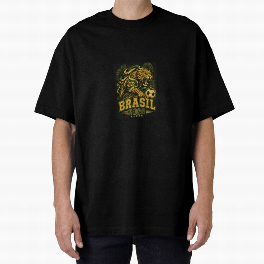 Samba Flame - Brasil World Cup 2026 Fan shirt Classic T-Shirt Turn Up for FIFA World Cup 2026 USA Canada Mexico Driven by Messi and Cristiano Ronaldo, Portugal, Spain and Germany Energy, Championship Spirit, Famous Goals, Roaring Crowds and