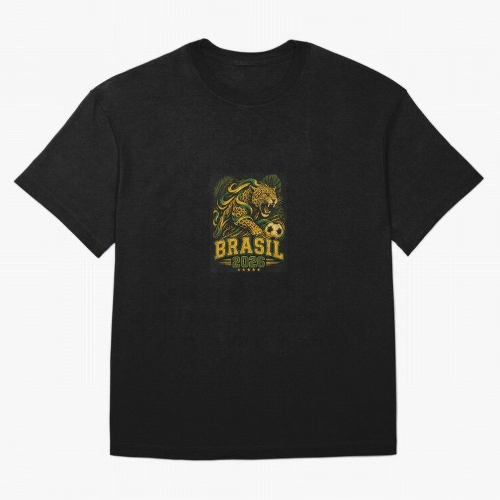 Samba Flame - Brasil World Cup 2026 Fan shirt Classic T-Shirt Turn Up for FIFA World Cup 2026 USA Canada Mexico Driven by Messi and Cristiano Ronaldo, Portugal, Spain and Germany Energy, Championship Spirit, Famous Goals, Roaring Crowds and