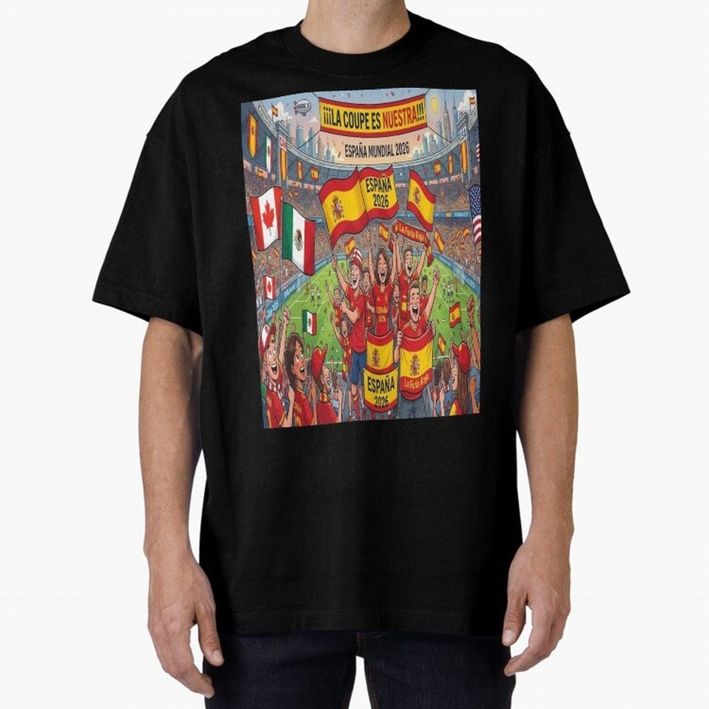 Spain World Cup 2026 - Stadium Classic T-Shirt Celebrate Rivalries and Pride in FIFA World Cup 2026 USA Canada Mexico Connected to Mbappe and Neymar, Spain Energy, Stadium Chants, National Pride, Trophy Dreams and Unforgettable Football Memories;