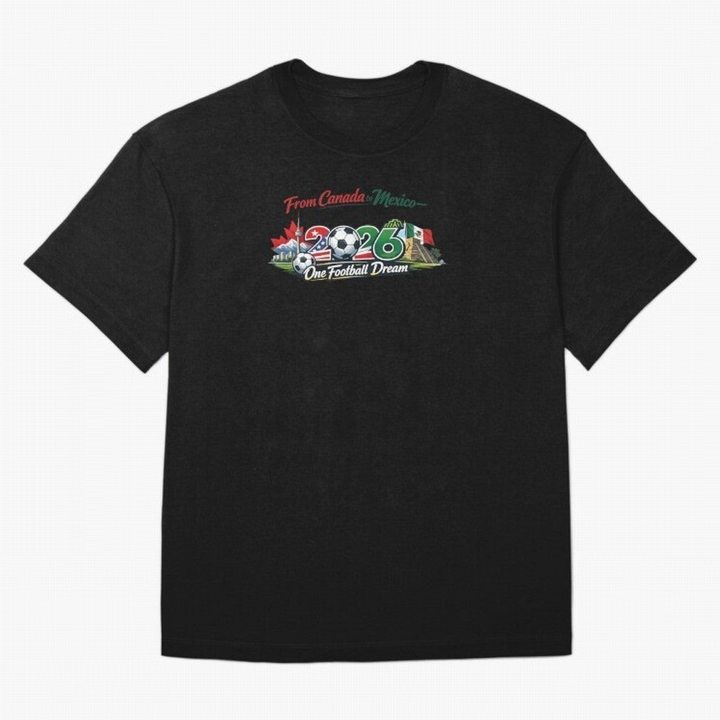2026 Football Fan Design - North America - Three Nations One Dream Classic T-Shirt Represent Football Lovers during the FIFA World Cup 2026 Journey through CR7 and Messi Highlights, France and Portugal Pride, Goal Celebration Energy, Supporter