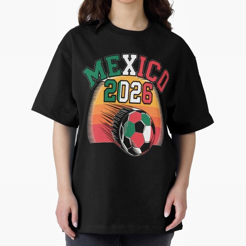 Mexico 2026 Vintage Soccer Shirt Retro Futbol Fan Tee Classic T-Shirt Support Global Football Passion for FIFA World Cup 2026, Highlighting CR7, Argentina, France and Brazil, Champion Mindset, Group Stage Buzz, Knockout Tension and Passionate Fan