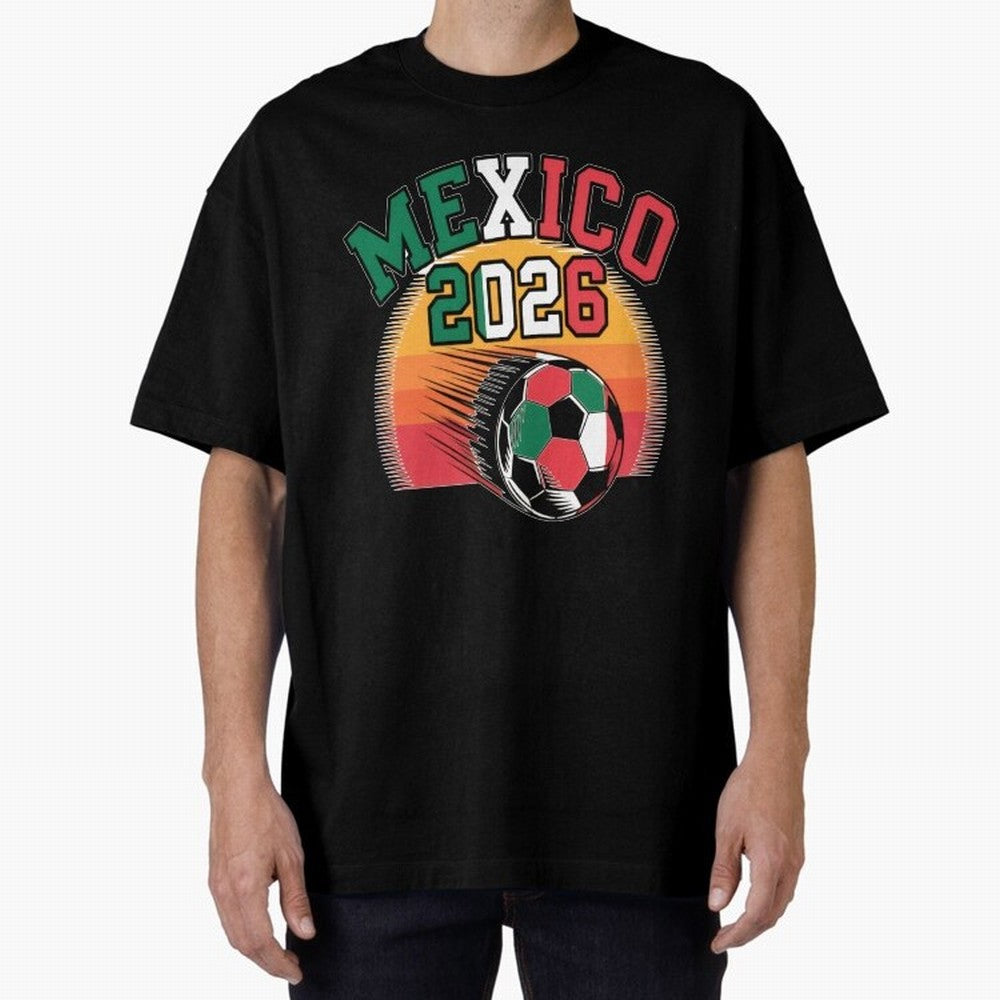 Mexico 2026 Vintage Soccer Shirt Retro Futbol Fan Tee Classic T-Shirt Support Global Football Passion for FIFA World Cup 2026, Highlighting CR7, Argentina, France and Brazil, Champion Mindset, Group Stage Buzz, Knockout Tension and Passionate Fan
