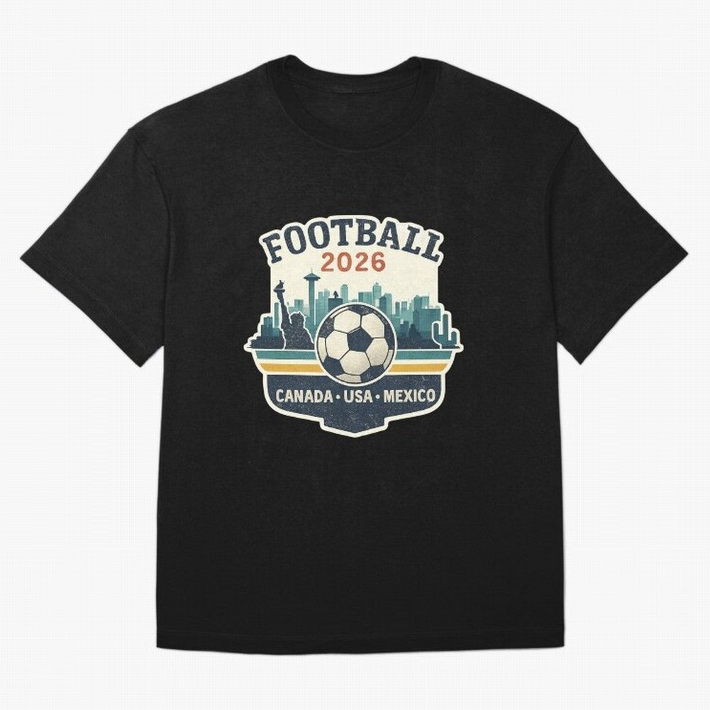 Football 2026 ¨C One World One Goal Classic T-Shirt Make Game Day About the FIFA World Cup 2026 USA Canada Mexico Journey through Mbappe and Neymar Highlights, Argentina Pride, Football History, Final Match Energy, Crowd Noise and Once in a