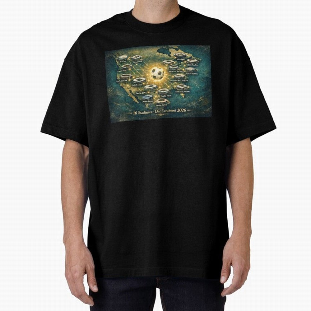 2026 Stadiums Across North America World Cup Classic T-Shirt Celebrate Every Goal in FIFA World Cup 2026 for Fans of Neymar, Haaland and Cristiano Ronaldo and France, Bringing Stadium Memories, Football Loyalty, International Chants and
