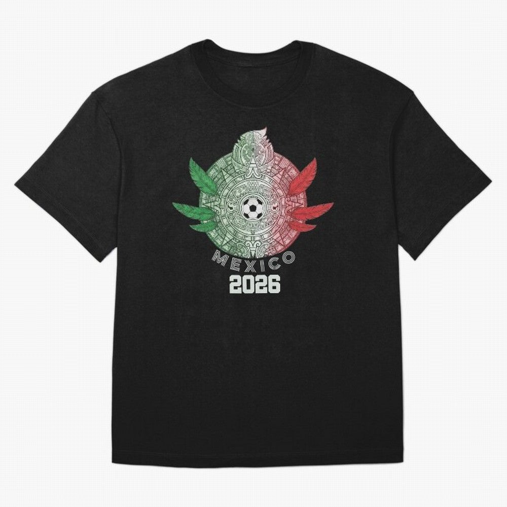 Mexico 2026 Aztec Sun Statement Classic T-Shirt Show Fan Pride Across FIFA World Cup 2026 Spirit, Capturing Netherlands, Messi, Neymar and Mbappe, Vintage Soccer Flavor, Modern Football Stars, National Flags and Final Night Emotion; Perfect for