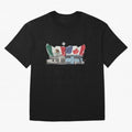 2026 World Cup Opening & Final ¨C Azteca Stadium Mexico & MetLife Stadium USA ¨C Football Design with Mexican, Canadian & US Flags Classic T-Shirt Back the Journey through the FIFA World Cup 2026 USA Canada Mexico Journey through Cristiano Ronaldo,