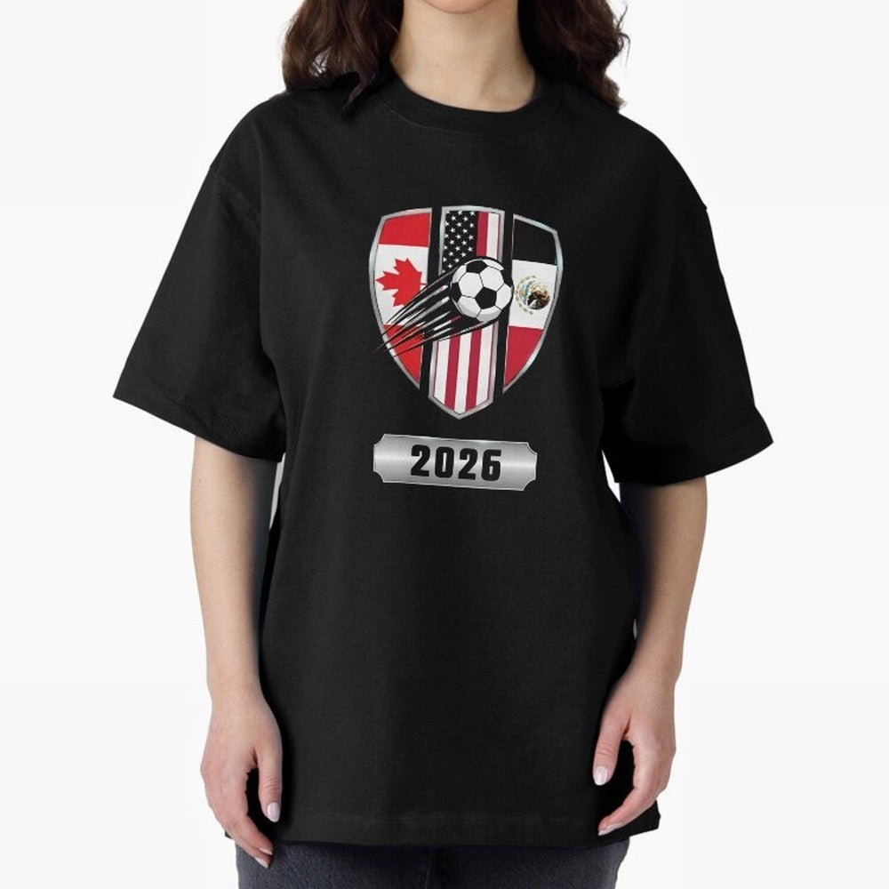 North United America Shield 2026 Cup T-Shirt_82794382 Classic T-Shirt Spotlight FIFA World Cup 2026 USA Canada Mexico Celebrating Haaland and Mbappe, Netherlands Energy, Global Supporter Spirit, Legendary Goals, National Colors and Tournament