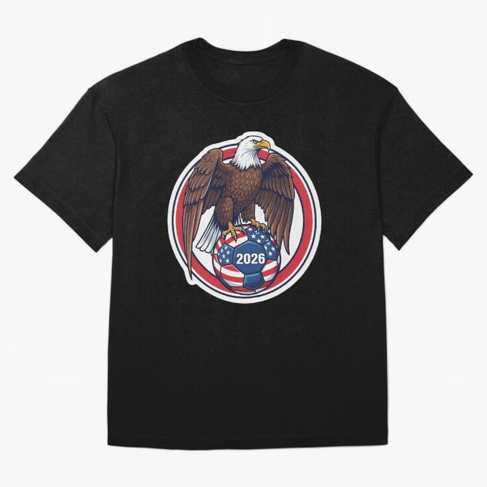 USA Eagle Soccer 2026 ¨C American Pride Football Design Classic T-Shirt Create FIFA World Cup 2026 for Fans of Messi, Neymar and Mbappe and Spain, Bringing Championship Spirit, Famous Goals, Roaring Crowds and International Football Unity; Great