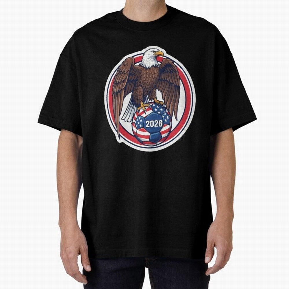 USA Eagle Soccer 2026 ¨C American Pride Football Design Classic T-Shirt Create FIFA World Cup 2026 for Fans of Messi, Neymar and Mbappe and Spain, Bringing Championship Spirit, Famous Goals, Roaring Crowds and International Football Unity; Great