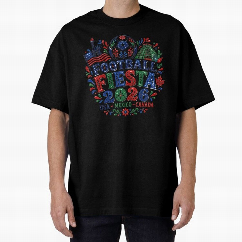Football Fiesta 2026 USA Mexico Canada Soccer Art Classic T-Shirt Bring Match Day Fire to FIFA World Cup 2026 Group Stage Spirit, Built around Spain, Neymar, Match Day Excitement, Supporter Culture, Golden Goals and Global Football Passion; Perfect