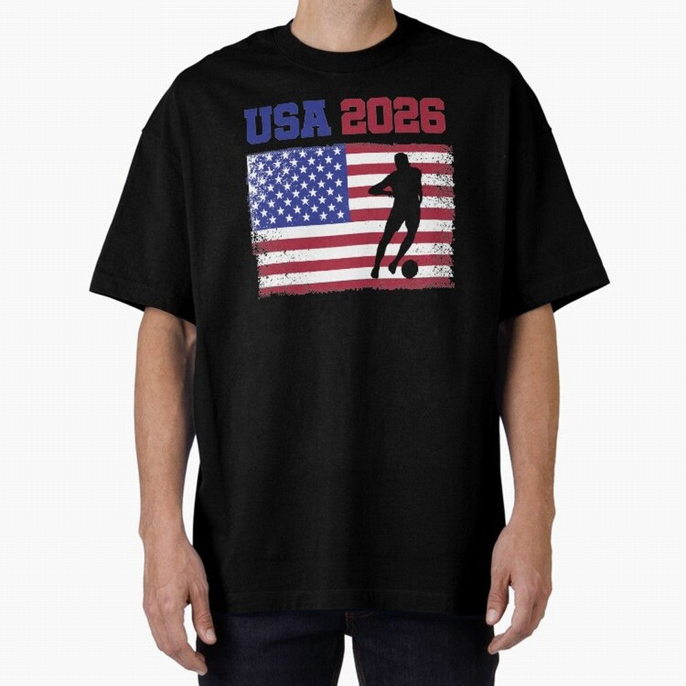 USA Soccer Fan 2026 United States American Flag Classic T-Shirt Bring Global Tournament Vibes to FIFA World Cup 2026 Group Stage for Fans of CR7 and Argentina, France and Brazil, Bringing Supporter Pride, Iconic Celebrations, Legendary Names and