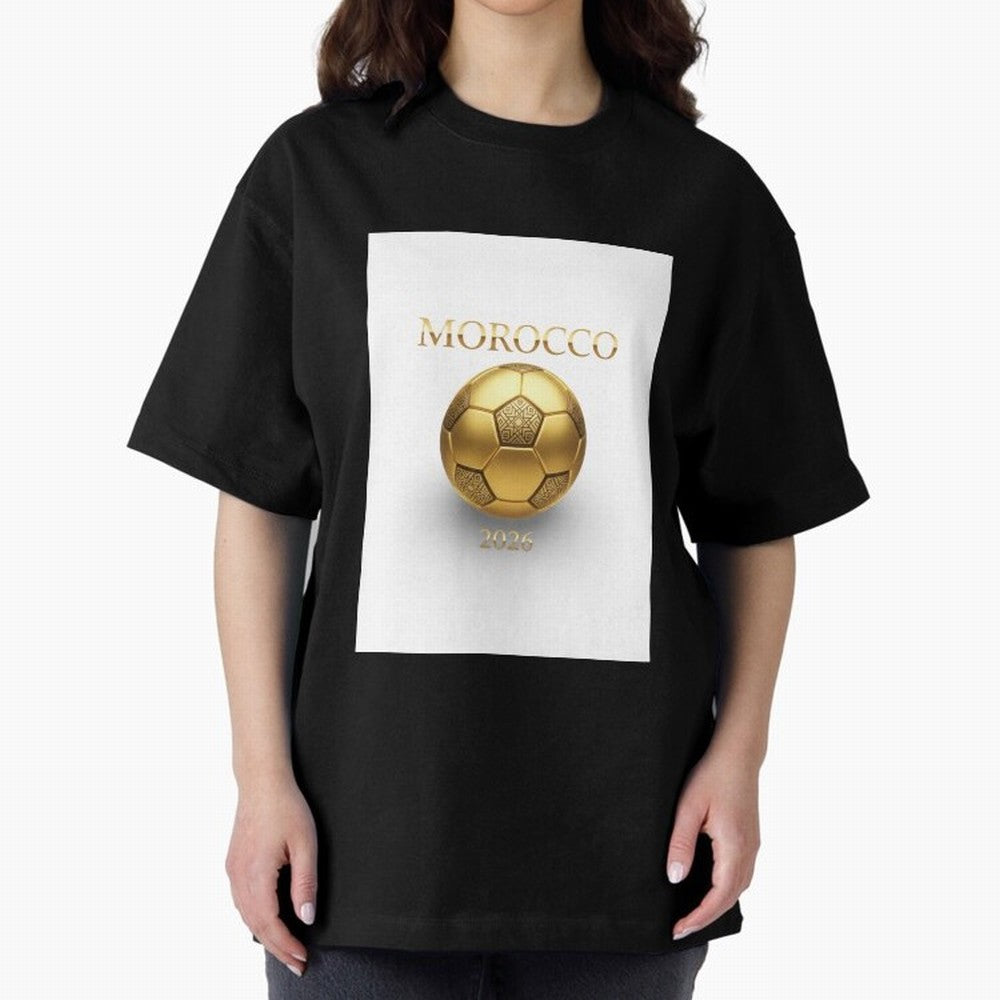 Copy of Morocco 2026 World Cup - Traditional Zellige Football Design Classic T-Shirt Show Love for Legendary Goals in Match Day Hype around FIFA World Cup 2026, Neymar, Haaland and Cristiano Ronaldo, Portugal, Spain and Germany, Goal Celebration