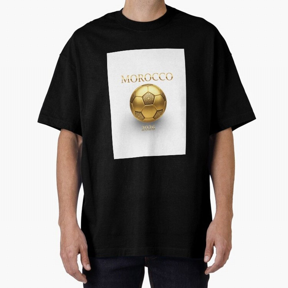 Copy of Morocco 2026 World Cup - Traditional Zellige Football Design Classic T-Shirt Show Love for Legendary Goals in Match Day Hype around FIFA World Cup 2026, Neymar, Haaland and Cristiano Ronaldo, Portugal, Spain and Germany, Goal Celebration