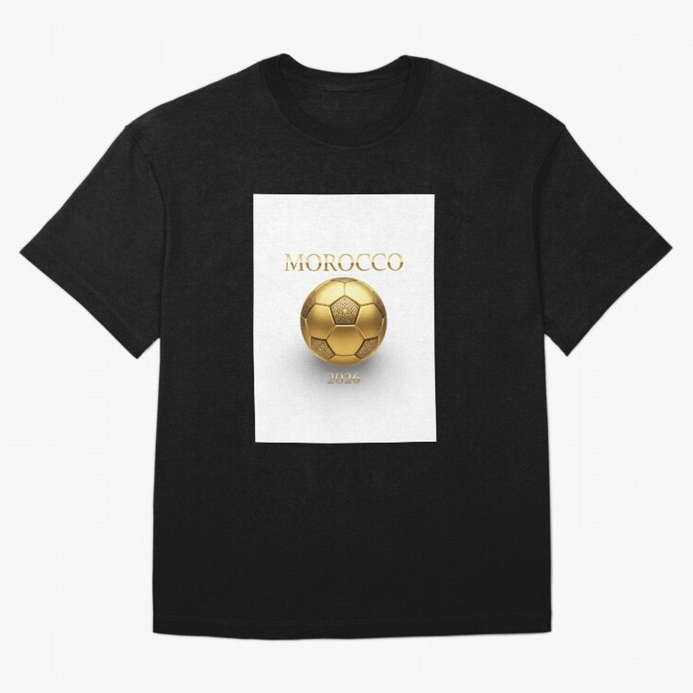 Copy of Morocco 2026 World Cup - Traditional Zellige Football Design Classic T-Shirt Show Love for Legendary Goals in Match Day Hype around FIFA World Cup 2026, Neymar, Haaland and Cristiano Ronaldo, Portugal, Spain and Germany, Goal Celebration