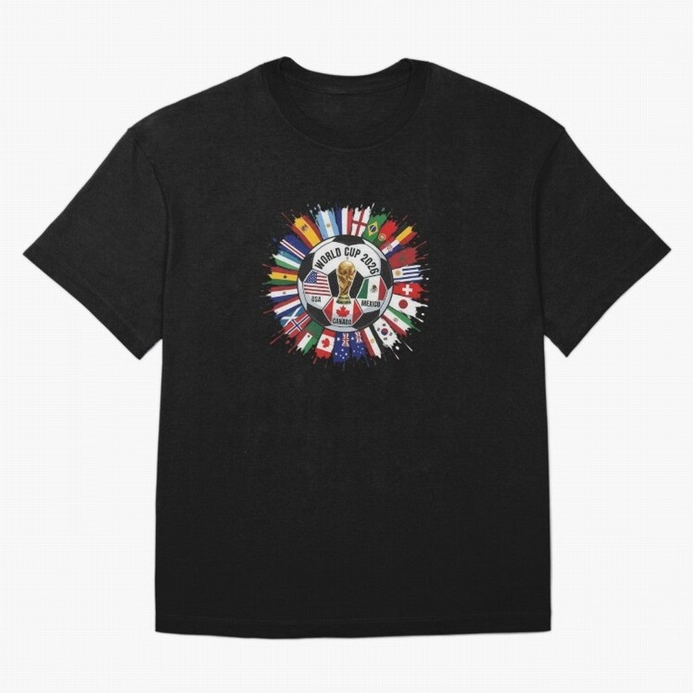 World Cup 2026 Kids, USA Mexico Canada Host Countries, International Football Flags Top, Gameday Soccer Apparel, Soccer Fan Youth Classic T-Shirt Bring the FIFA World Cup 2026 USA Canada Mexico Journey through CR7 and Messi Highlights, Netherlands
