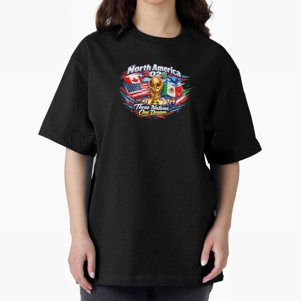 2026 Football Fan Design - North America - Three Nations One Dream Classic T-Shirt Live the Energy of the FIFA World Cup 2026 Group Stage Journey through Haaland and Mbappe Highlights, Brazil, Portugal and Argentina Pride, Fan Favorite Moments,