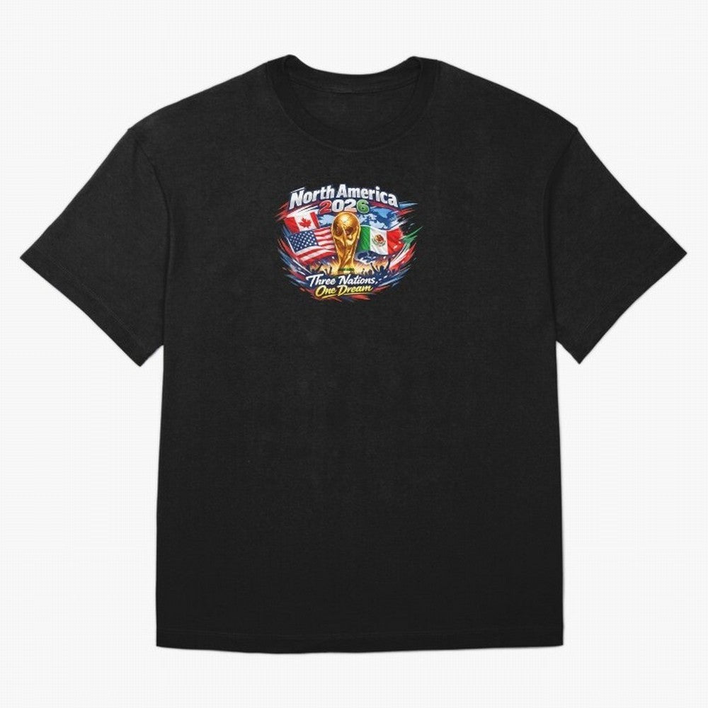 2026 Football Fan Design - North America - Three Nations One Dream Classic T-Shirt Live the Energy of the FIFA World Cup 2026 Group Stage Journey through Haaland and Mbappe Highlights, Brazil, Portugal and Argentina Pride, Fan Favorite Moments,