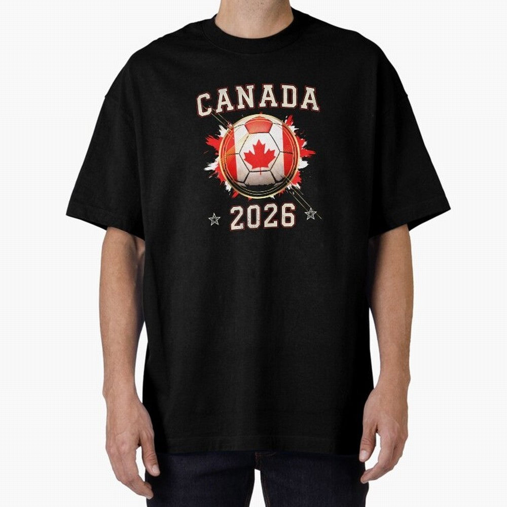 Front Print Canada Soccer World Cup 2026 - Canadian Fan Gift T-Shirt_84561562 Classic T-Shirt Follow Global Football Passion for FIFA World Cup 2026, Made for CR7 and Messi, England and Germany, Tournament Hype, Historic Matchups, Family Viewing