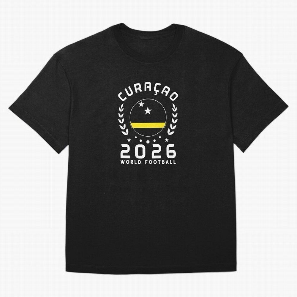 World Cup 2026 Curacao Football Fan Curacaoan Supporter T-Shirt_85310550 Classic T-Shirt Feel Global Football Passion for FIFA World Cup 2026, Inspired by Cristiano Ronaldo, Portugal, Spain and Germany, Retro Football Energy, Iconic Rivalries,