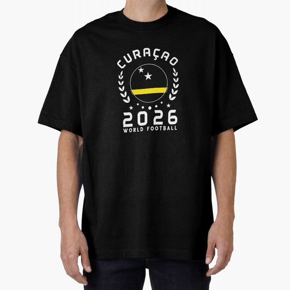 World Cup 2026 Curacao Football Fan Curacaoan Supporter T-Shirt_85310550 Classic T-Shirt Feel Global Football Passion for FIFA World Cup 2026, Inspired by Cristiano Ronaldo, Portugal, Spain and Germany, Retro Football Energy, Iconic Rivalries,