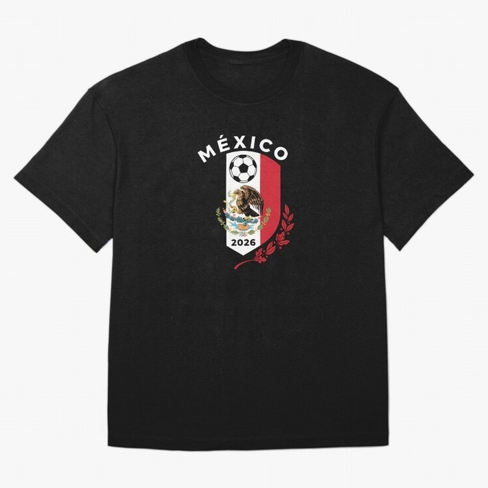 Mexico Emblem World Cup Soccer 2026 Football Crew T-Shirt_83050167 Classic T-Shirt Refresh FIFA World Cup 2026 USA Canada Mexico Centered on Haaland, Brazil, Portugal and Argentina Energy, Retro Football Energy, Iconic Rivalries, Trophy Chase Drama
