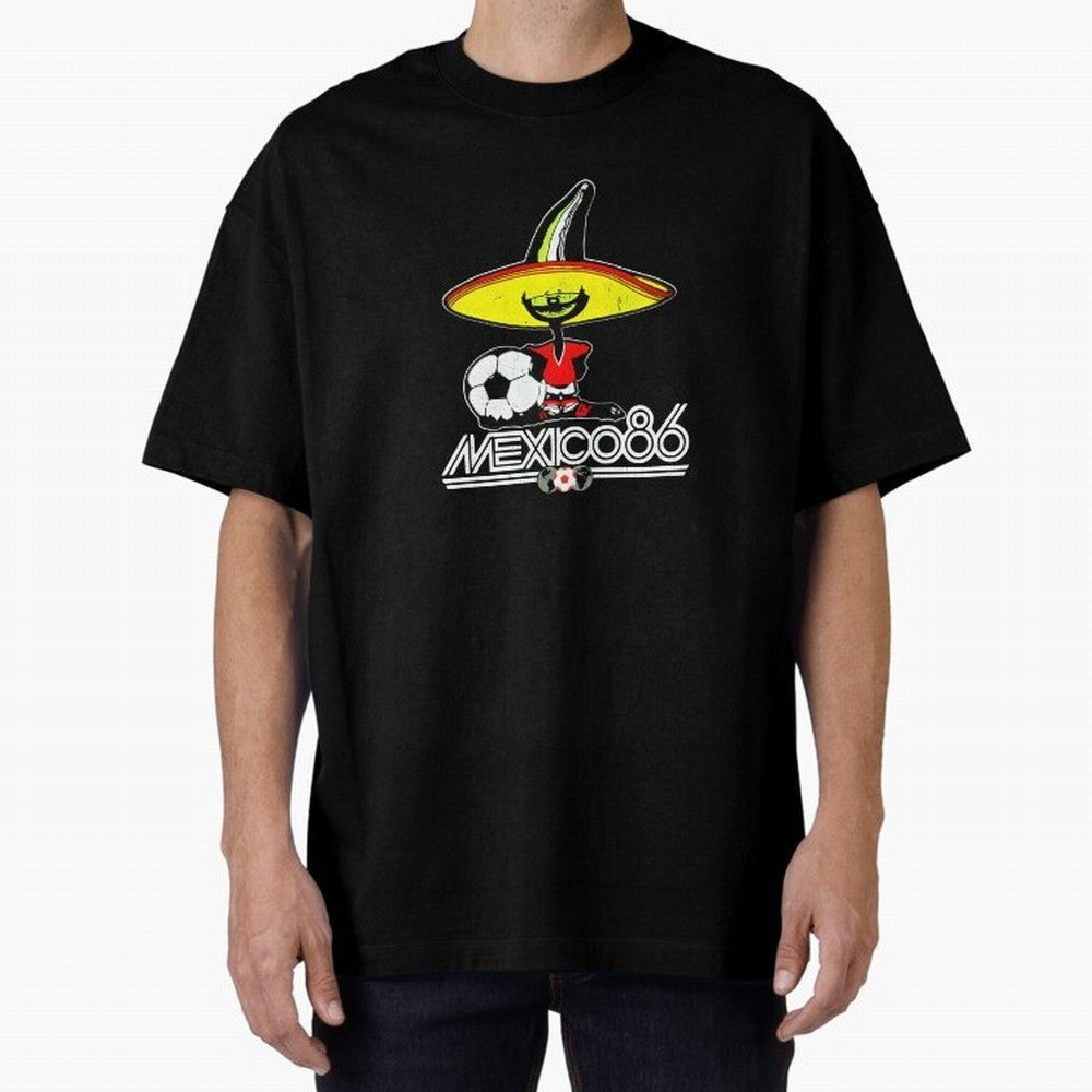 Mexico 86 World Cup Pique Retro Vintage T-Shirt_90751770 Classic T-Shirt Bring Global Tournament Vibes to Global Football Passion for FIFA World Cup 2026 Group Stage, Filled with CR7 and Messi, Argentina and Brazil, Worldwide Fan Energy, Dramatic