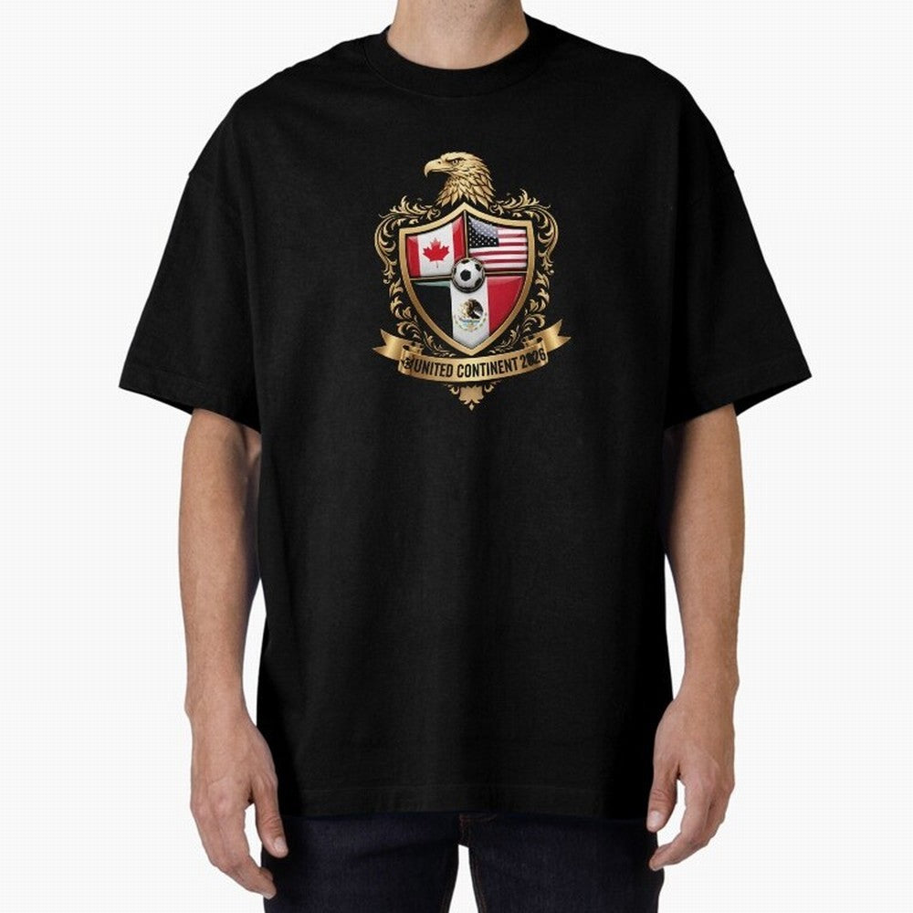 Golden Continental Eagle Soccer World Cup Crest 2026 T-Shirt_83050983 Classic T-Shirt Cheer for FIFA World Cup 2026 Group Stage Spirit, Made for Netherlands, Cristiano Ronaldo, Haaland and CR7, Stadium Memories, Football Loyalty, International