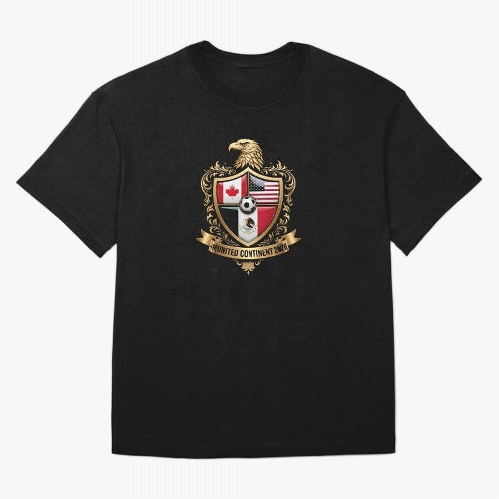 Golden Continental Eagle Soccer World Cup Crest 2026 T-Shirt_83050983 Classic T-Shirt Cheer for FIFA World Cup 2026 Group Stage Spirit, Made for Netherlands, Cristiano Ronaldo, Haaland and CR7, Stadium Memories, Football Loyalty, International