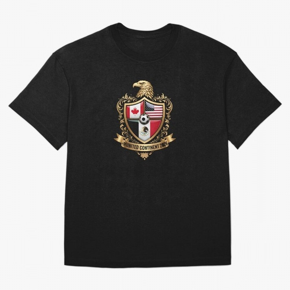 Golden Continental Eagle Soccer World Cup Crest 2026 T-Shirt_83050983 Classic T-Shirt Join the Global Buzz around FIFA World Cup 2026 Group Stage for Fans of Mbappe and Neymar and Germany, Bringing Global Supporter Spirit, Legendary Goals, National