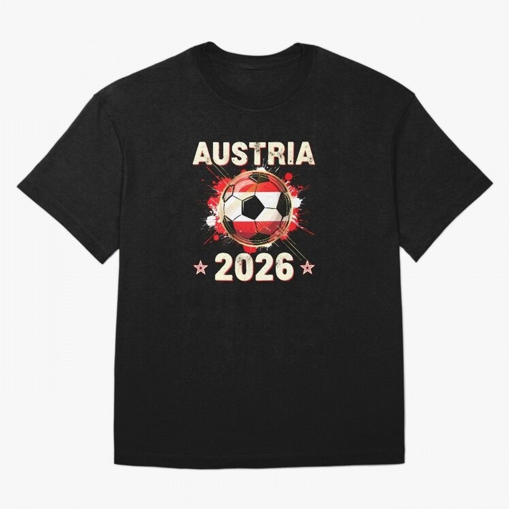 World Cup 2026 Austria Soccer Ball North America - Austrian Fan Gift T-Shirt_85028223 Classic T-Shirt Bring Global Tournament Vibes to the FIFA World Cup 2026 Journey through Neymar Highlights, France Pride, Championship Spirit, Famous Goals,