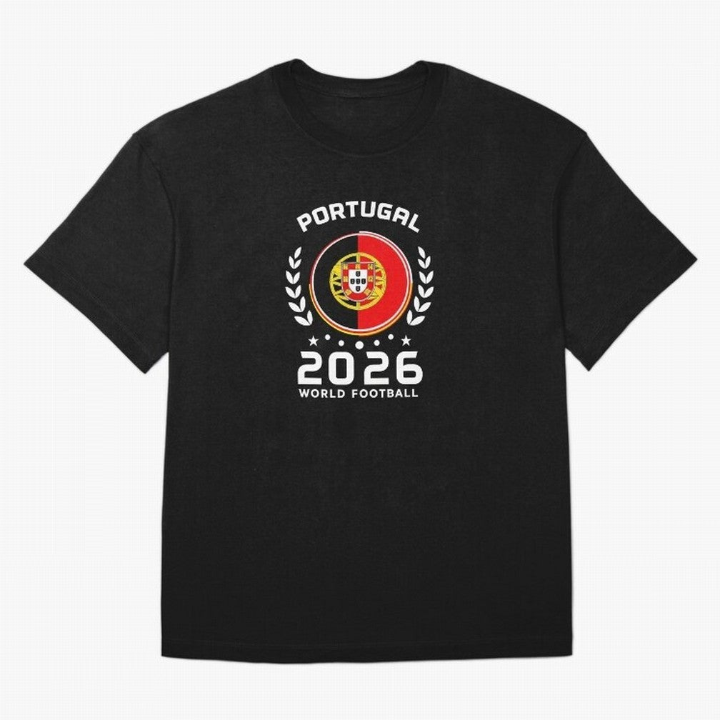 Portugal 2026 World Football Soccer Fan Design T-Shirt_87038236 Classic T-Shirt Embrace Match Day Hype around FIFA World Cup 2026, Messi, CR7 and Mbappe, Brazil, Portugal and Argentina, Football Festival Excitement, Trophy Ambitions, Country