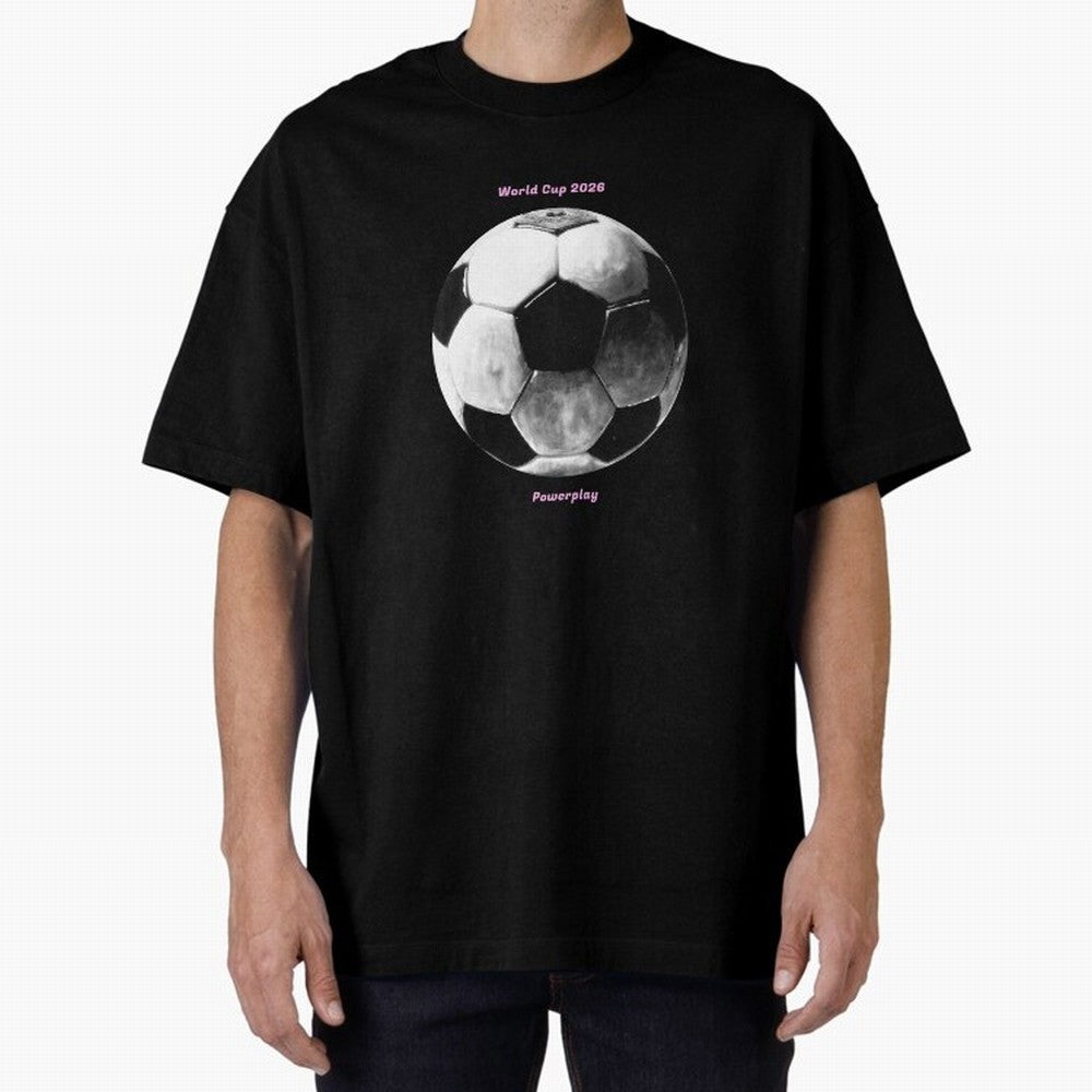 Powerplay World Cup 2026 Classic T-Shirt Wear the Spirit of FIFA World Cup 2026 for Fans of CR7 and Messi and France, Bringing Vintage Soccer Flavor, Modern Football Stars, National Flags and Final Night Emotion; Perfect for Fans, Collectors,