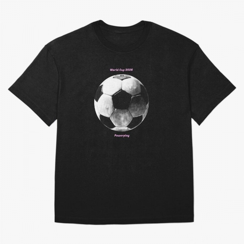 Powerplay World Cup 2026 Classic T-Shirt Wear the Spirit of FIFA World Cup 2026 for Fans of CR7 and Messi and France, Bringing Vintage Soccer Flavor, Modern Football Stars, National Flags and Final Night Emotion; Perfect for Fans, Collectors,