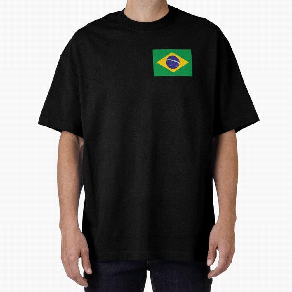 Brazil Flag Classic T-Shirt Honor the Football Icons of the FIFA World Cup 2026 USA Canada Mexico Journey through CR7 Highlights, Portugal, Spain and Germany Pride, Football Festival Excitement, Trophy Ambitions, Country Rivalries and Star Player