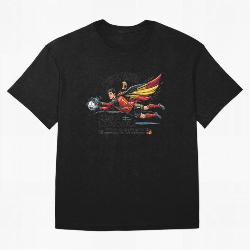 Thibaut Courtois Fan Art Classic T-Shirt Build Match Day Hype around FIFA World Cup 2026, Mbappe and Neymar, Spain, Game Day Rituals, Football Legends, Country Pride and the Road to the Final; Perfect for Supporters Who Want Bold Football Energy,