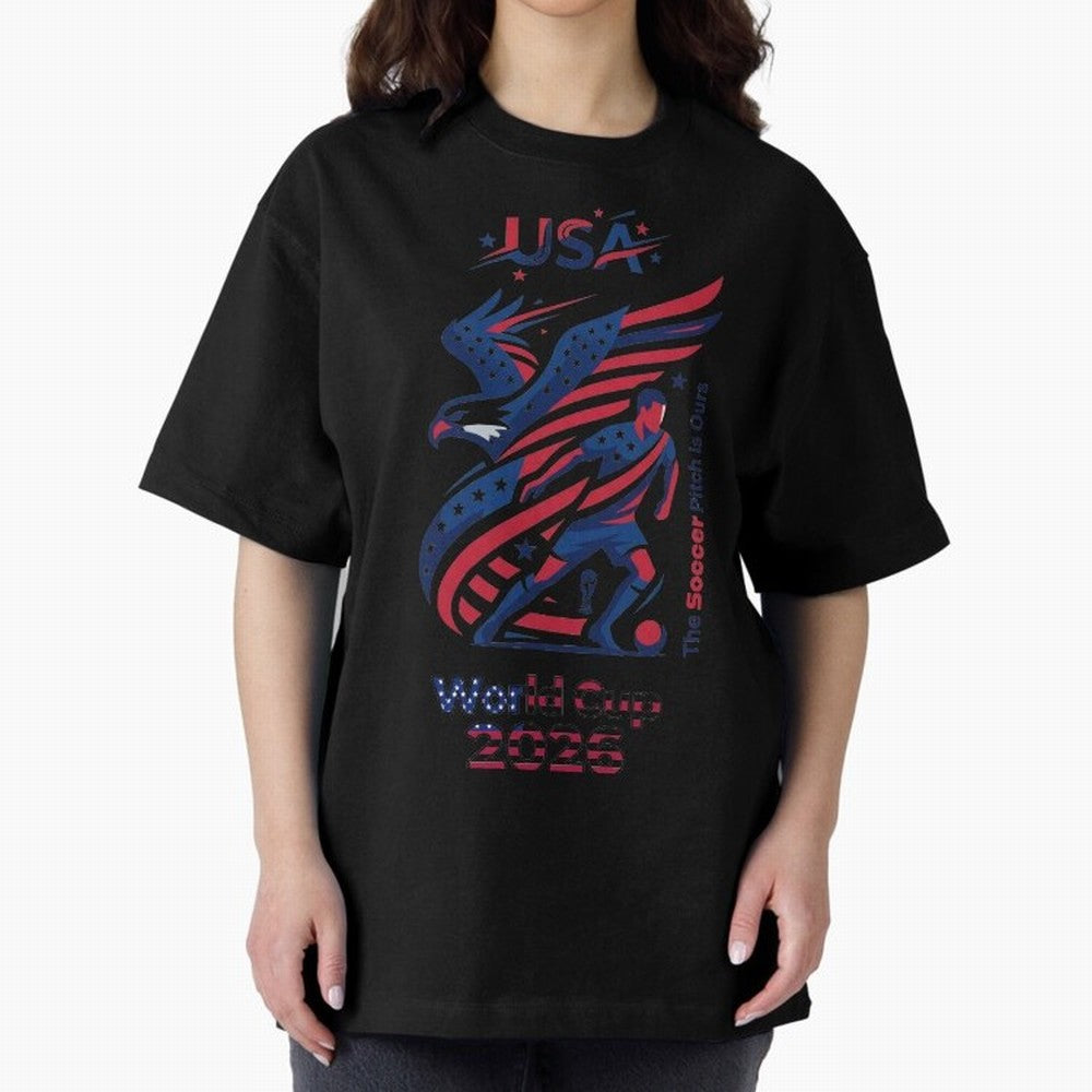 USA Soccer Shirt 2026 - Heritage Eagle World Cup Fan Tee - Premium Gildan Softstyle Unisex Football T-Shirt - United States Supporter Gear Classic T-Shirt Stand Out with Spirit from FIFA World Cup 2026 Spirit, Centered on Portugal, Cristiano