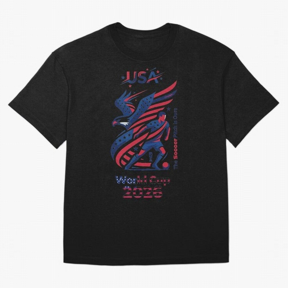 USA Soccer Shirt 2026 - Heritage Eagle World Cup Fan Tee - Premium Gildan Softstyle Unisex Football T-Shirt - United States Supporter Gear Classic T-Shirt Stand Out with Spirit from FIFA World Cup 2026 Spirit, Centered on Portugal, Cristiano
