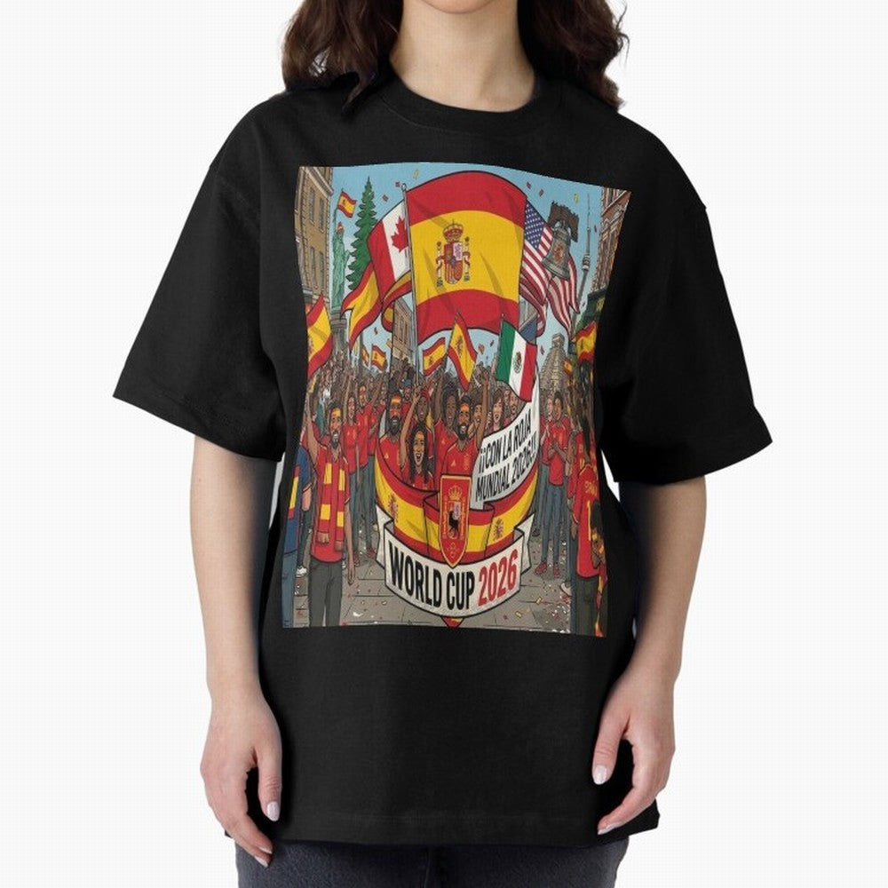 Spain Classic T-Shirt Celebrate Football Dreams Across FIFA World Cup 2026 Group Stage Featuring Mbappe, Spain and Netherlands Energy, Soccer Culture, Superstar Moments, National Team Dreams and Competitive Fire; Perfect for Supporters Who Want