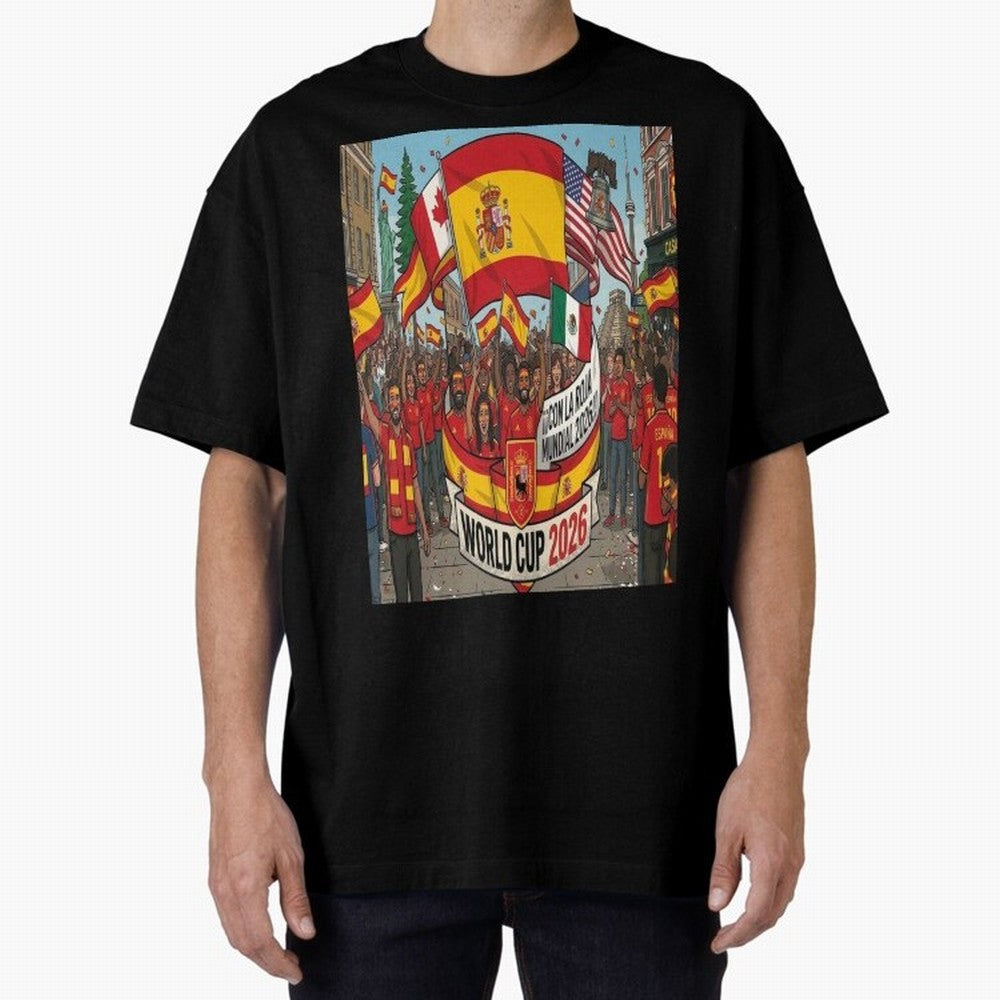Spain Classic T-Shirt Celebrate Football Dreams Across FIFA World Cup 2026 Group Stage Featuring Mbappe, Spain and Netherlands Energy, Soccer Culture, Superstar Moments, National Team Dreams and Competitive Fire; Perfect for Supporters Who Want