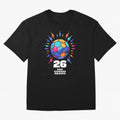 2026 Colorful Soccer Ball USA Canada Mexico 26 Classic T-Shirt Celebrate Football Heritage in FIFA World Cup 2026 for Fans of Mbappe and Germany, Bringing Stadium Memories, Football Loyalty, International Chants and Championship Tradition; Made for