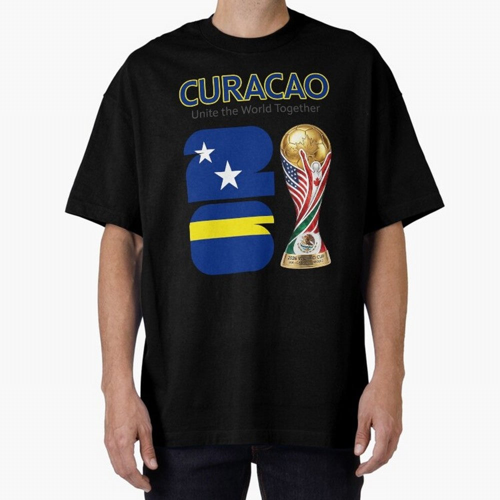 World Cup 2026, IMG 028, CURACAO 001 Classic T-Shirt Join Supporters Worldwide for FIFA World Cup 2026 Group Stage for Fans of CR7 and Messi and Netherlands, Bringing Football History, Final Match Energy, Crowd Noise and Once in a Lifetime Moments;
